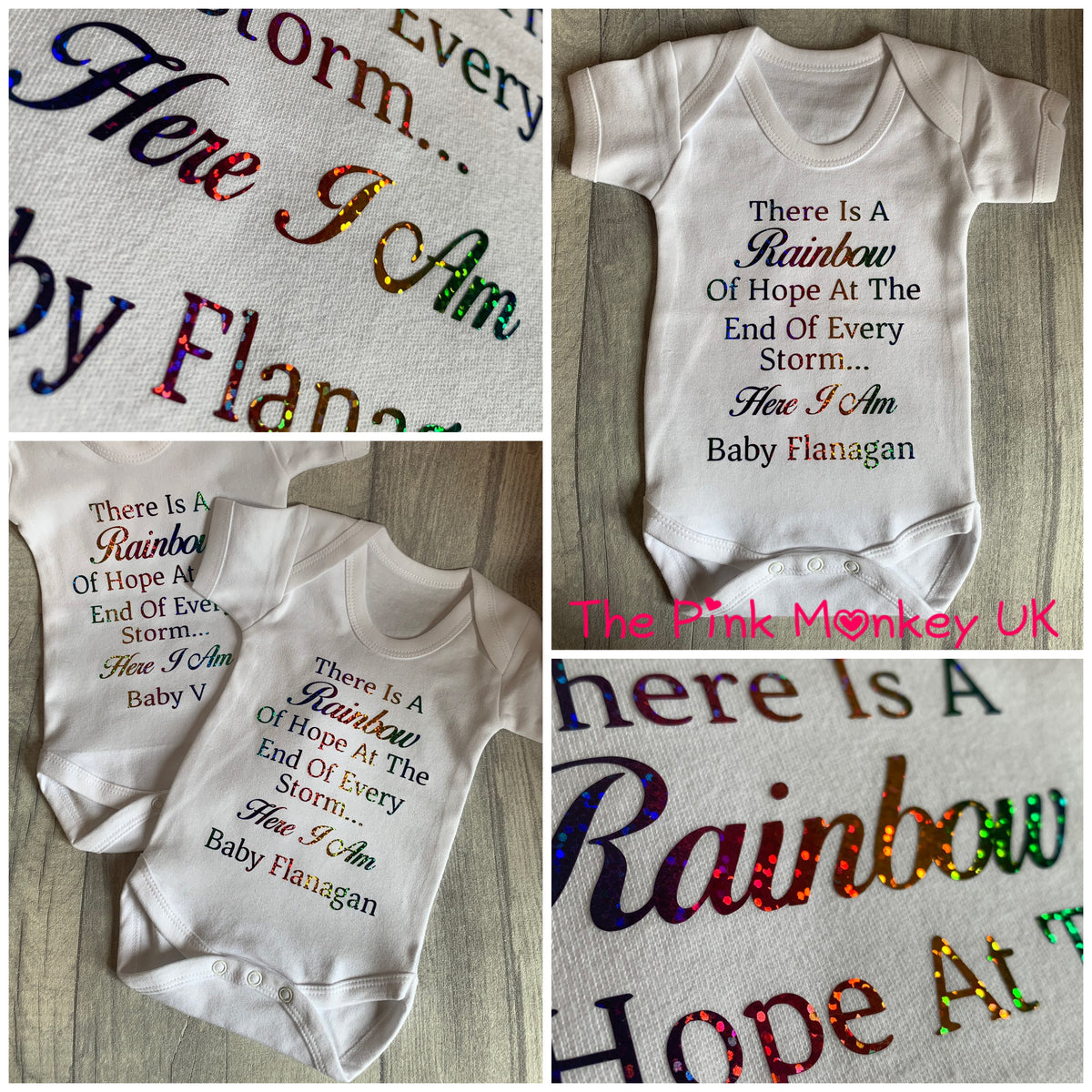 Rainbow baby onesie best sale