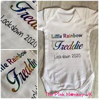 Custom Wording Short Sleeved Baby Grow