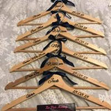 DIY Personalised Wedding Coat Hanger Vinyl Stickers