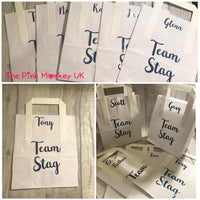 Personalised White Or Kraft Paper Gift Bag (Small)