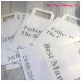 Personalised White Or Kraft Paper Gift Bag (Small)