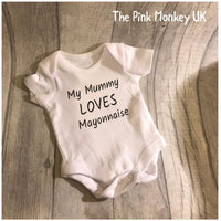 Custom Wording Short Sleeved Baby Grow