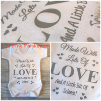 ‘Made with love & Science’ IVF Baby Grow