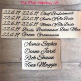 DIY Personalised Wedding Coat Hanger Vinyl Stickers