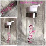 White Top Drinking Bottle With Flip Straw