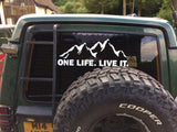 One Life Live It Large Sticker