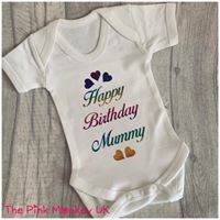 Custom Wording Short Sleeved Baby Grow