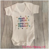 Custom Wording Short Sleeved Baby Grow