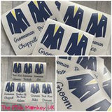 Personalised Wedding DIY Vinyl Male Suit Stickers