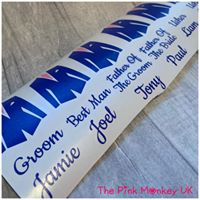 Personalised Wedding DIY Vinyl Male Suit Stickers