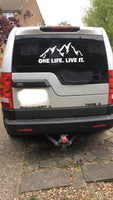 One Life Live It Large Sticker