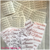 DIY Wedding Champagne Flute Vinyl Stickers