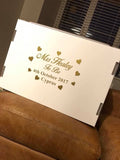 Personalised Wedding Dress Travel or Storage Box Vinyl Sticker