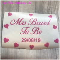 Personalised Wedding Dress Travel or Storage Box Vinyl Sticker