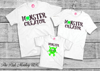 Monster & Monster Creator Family Matching T-Shirts