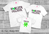 Monster & Monster Creator Family Matching T-Shirts