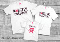 Monster & Monster Creator Family Matching T-Shirts