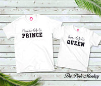 Mum & Son Matching T-Shirts Queen/Prince