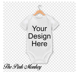 Custom Wording Short Sleeved Baby Grow