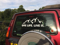 One Life Live It Large Sticker