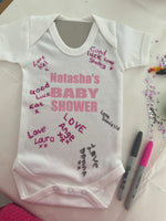 Baby Shower Personalised Baby Grow