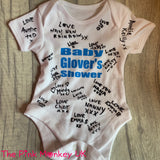 Baby Shower Personalised Baby Grow