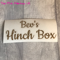 Personalised Hinch Box Vinyl Sticker