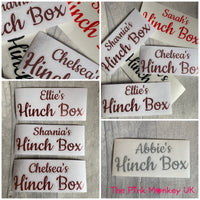 Personalised Hinch Box Vinyl Sticker