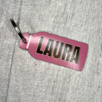 Drink Bottle Personalised Name Keyring