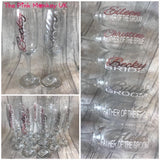 Complete Glass Champers Flute With FREE Bow