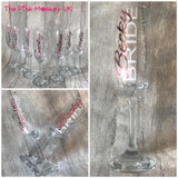 Complete Glass Champers Flute With FREE Bow