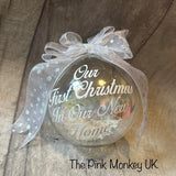 Personalised Iridescent ‘bubble’ bauble