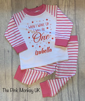 Childrens Birthday Personalised Printed Pyjama's