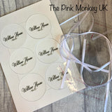 WHOLESALE (CIRCLE) 1 sheet x6 custom design/logo fabric hanging car air fresheners UNSCENTED