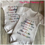 ‘Rainbow of hope’ rainbow baby, Baby Grow