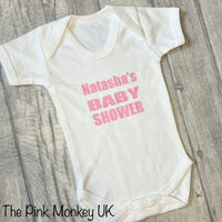 Baby Shower Personalised Baby Grow