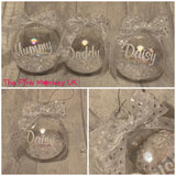 Personalised Iridescent ‘bubble’ bauble