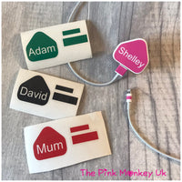 Personalised iPhone Charger Vinyl Sticker