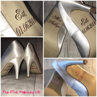 Personalised Wedding Mrs Shoe Stickers