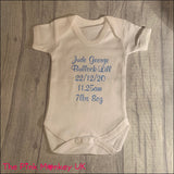 Custom Wording Short Sleeved Baby Grow