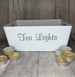 Wax Melts & Tea Lights Personalised Vinyl Sticker For Storage Boxes