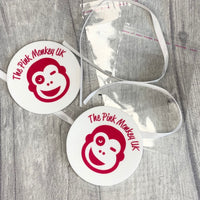 WHOLESALE (CIRCLE) 1 sheet x6 custom design/logo fabric hanging car air fresheners UNSCENTED