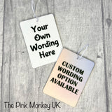 Personalised Hanging Car Air Freshener