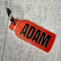 Drink Bottle Personalised Name Keyring