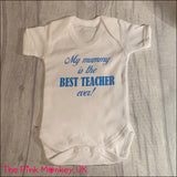 Custom Wording Short Sleeved Baby Grow