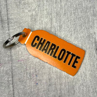 Drink Bottle Personalised Name Keyring