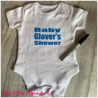 Baby Shower Personalised Baby Grow