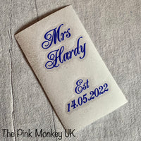 Personalised Wedding Mrs Shoe Stickers