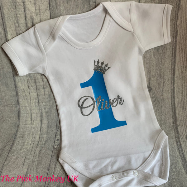 1st birthday vest boy hot sale uk