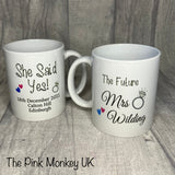 Engagement Set of 2 Mugs